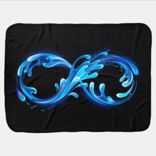Symbol Infinity of Cold Clear Water Baby Blanket