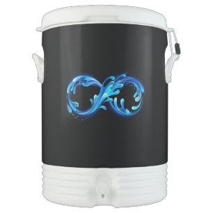 Symbol Infinity of Cold Clear Water Beverage Cooler