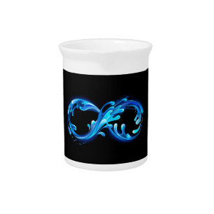 Symbol Infinity of Cold Clear Water Beverage Pitcher