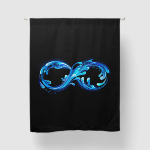 Symbol Infinity of Cold Clear Water Blackout Curtains