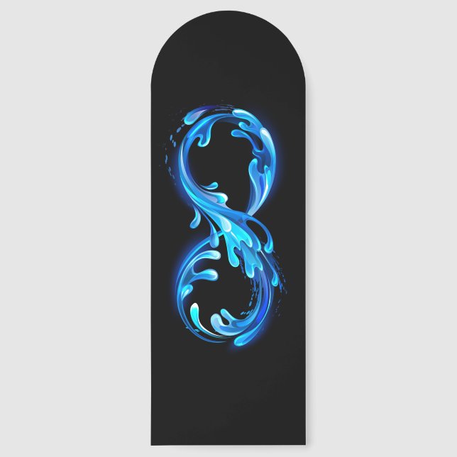 Symbol Infinity of Cold Clear Water Bookmarks (Front)