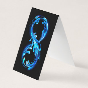 Symbol Infinity of Cold Clear Water Business Card