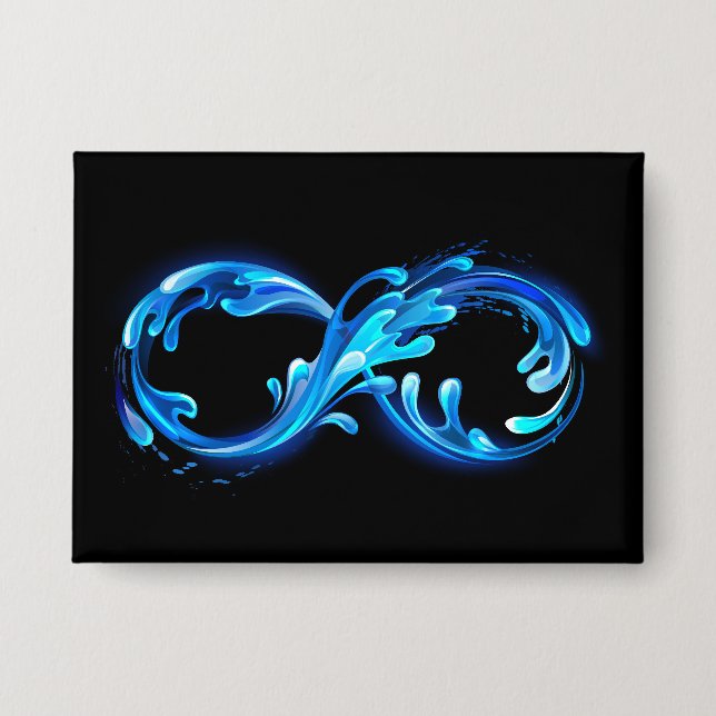 Symbol Infinity of Cold Clear Water Button (Front)
