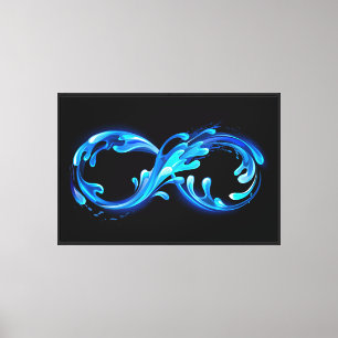 Symbol Infinity of Cold Clear Water Canvas Print