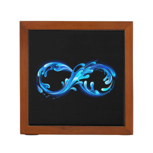 Symbol Infinity of Cold Clear Water Desk Organizer