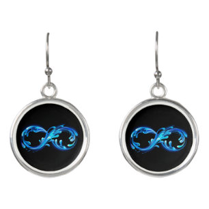 Symbol Infinity of Cold Clear Water Earrings