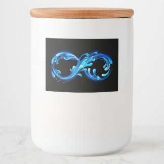 Symbol Infinity of Cold Clear Water Food Label
