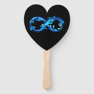 Symbol Infinity of Cold Clear Water Hand Fan