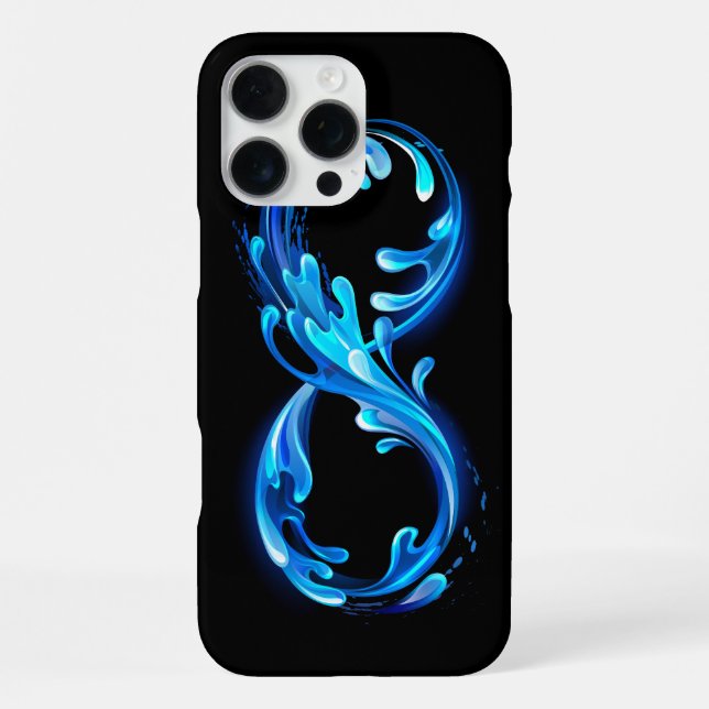 Symbol Infinity of Cold Clear Water Iphone Case (Back)