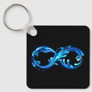 Symbol Infinity of Cold Clear Water Keychain