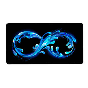 Symbol Infinity of Cold Clear Water Label