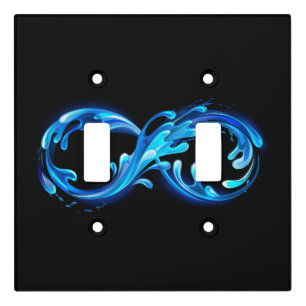 Symbol Infinity of Cold Clear Water Light Switch Cover