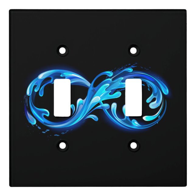Symbol Infinity of Cold Clear Water Light Switch Cover (Front)