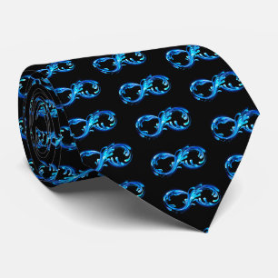 Symbol Infinity of Cold Clear Water Neck Tie