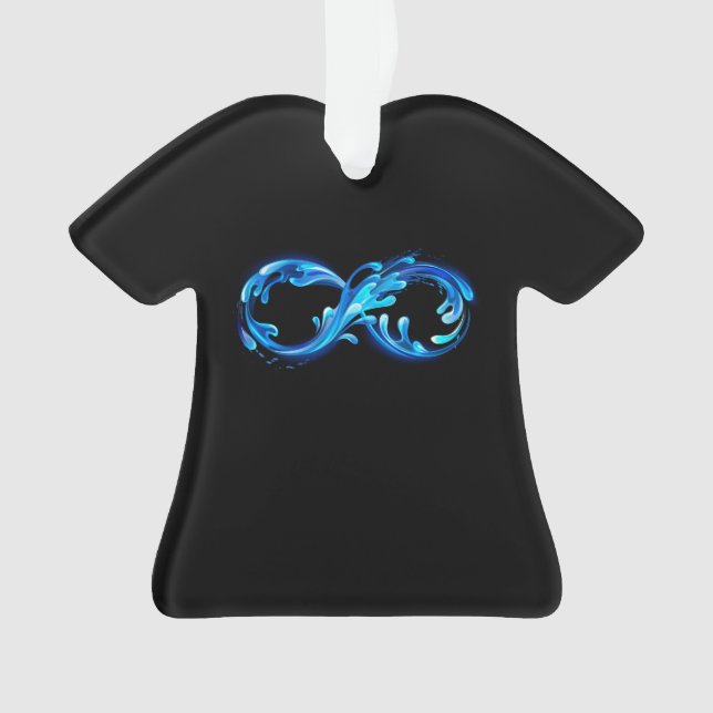 Symbol Infinity of Cold Clear Water Ornament (Front)
