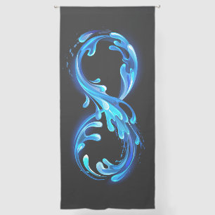Symbol Infinity of Cold Clear Water Sheer Curtains
