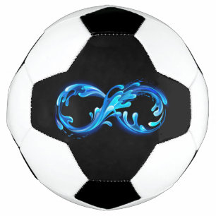 Symbol Infinity of Cold Clear Water Soccer Ball