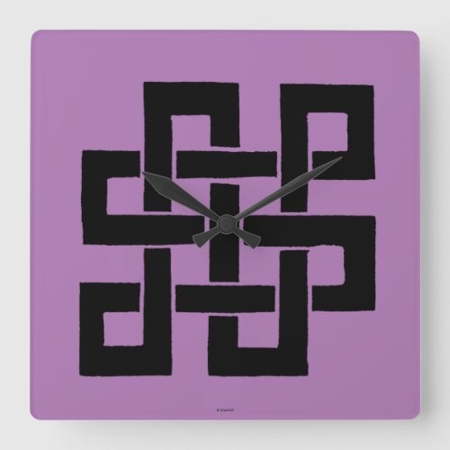 Symbol Nade_Takara_Nusubi Square Wall Clock