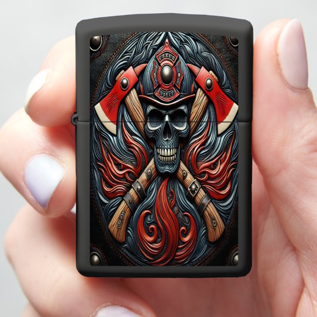 Symbol of Bravery and Fire Protection Zippo Lighter (In Hand)