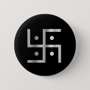 Symbol Of Hinduism Swastika Button by ShawlinMohd at Zazzle