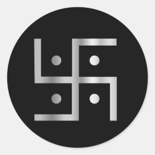 Symbol of Hinduism Swastika Classic Round Sticker