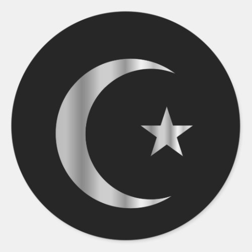 Symbol of Islam Classic Round Sticker