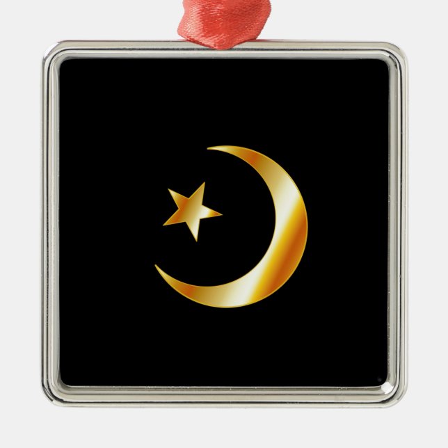 Symbol of Islam religion Metal Ornament (Front)