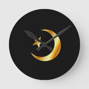 Symbol of Islam religion Round Clock