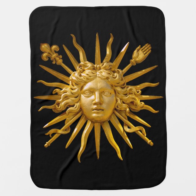 Symbol of Louis XIV the Sun King Baby Blanket (Front)