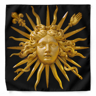 Symbol of Louis XIV the Sun King Bandana
