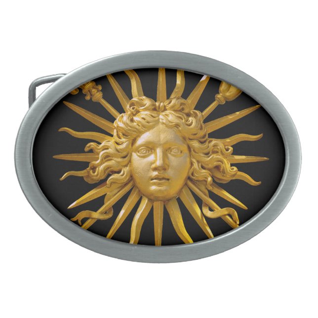 Symbol of Louis XIV the Sun King Belt Buckle (Front)