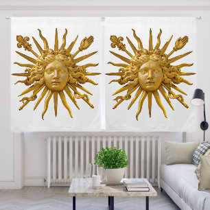 Symbol of Louis XIV the Sun King Blackout Curtains
