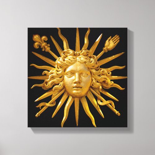 Symbol of Louis XIV the Sun King Canvas Print