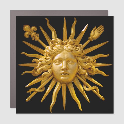 Symbol of Louis XIV the Sun King Car Magnet