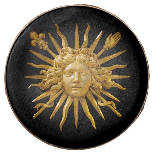 Symbol of Louis XIV the Sun King Chocolate Covered Oreo (Front)