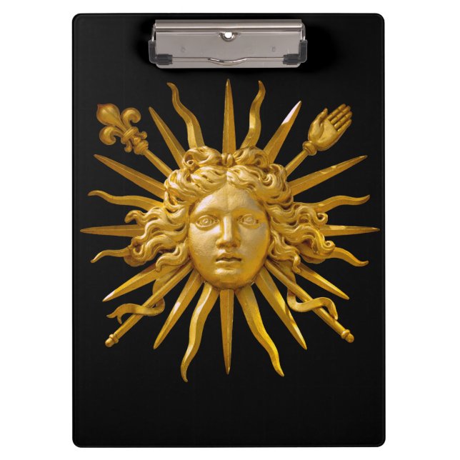 Symbol of Louis XIV the Sun King Clipboard (Front)