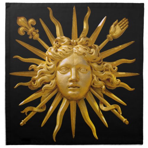 Symbol of Louis XIV the Sun King Cloth Napkin