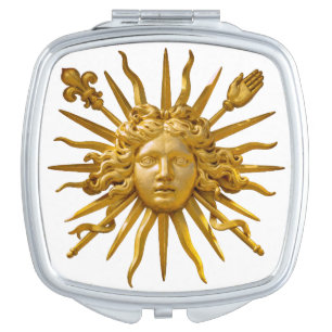 Symbol of Louis XIV the Sun King Compact Mirror