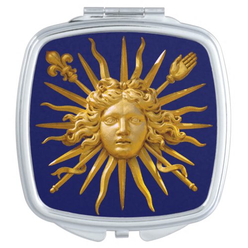 Symbol of Louis XIV the Sun King Compact Mirror