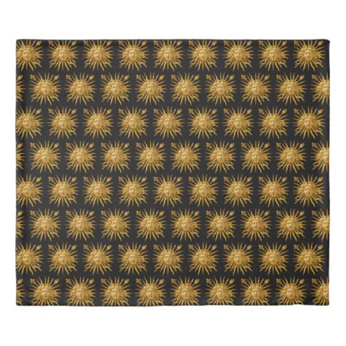 Symbol of Louis XIV the Sun King Duvet Cover