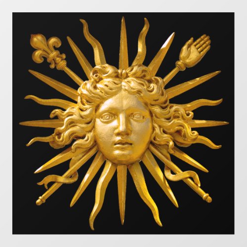 Symbol of Louis XIV the Sun King Floor Decals