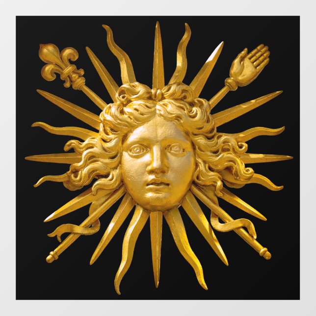 Symbol of Louis XIV the Sun King Floor Decals (Front)
