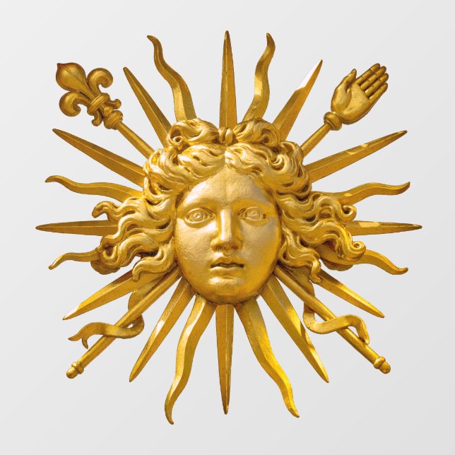 Symbol of Louis XIV the Sun King Floor Decals (Front)