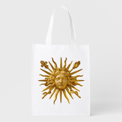 Symbol of Louis XIV the Sun King Grocery Bag