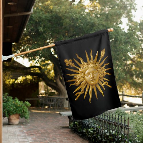 Symbol of Louis XIV the Sun King House Flag