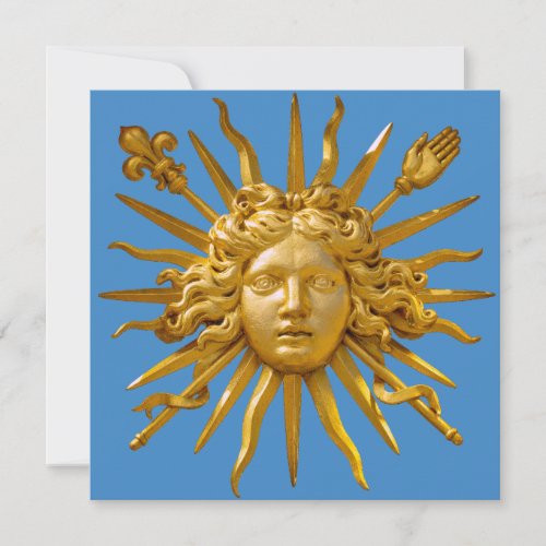 Symbol of Louis XIV the Sun King Invitation