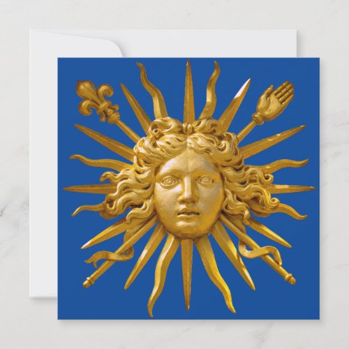 Symbol of Louis XIV the Sun King Invitation