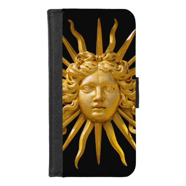 Symbol of Louis XIV the Sun King iPhone Wallet Case (Front)