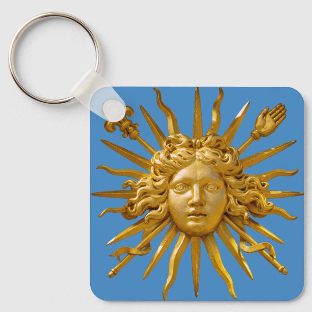 Symbol of Louis XIV the Sun King Keychain (Front)