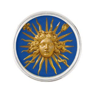 Symbol of Louis XIV the Sun King Lapel Pin